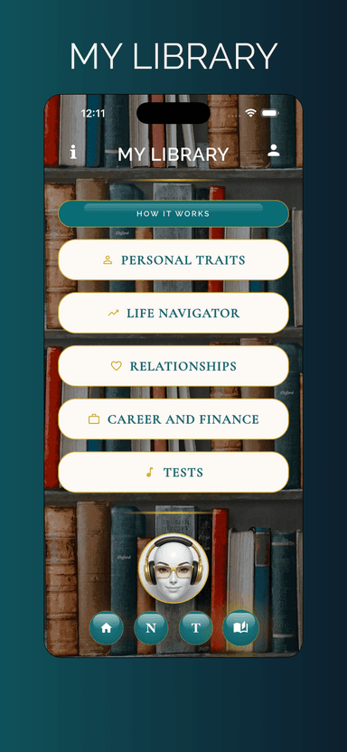 LifeOctave app — My Library preview